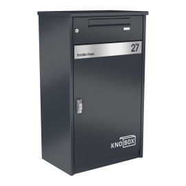 knobox 11 xl paketbrevlåda antracitgrå ral 7016