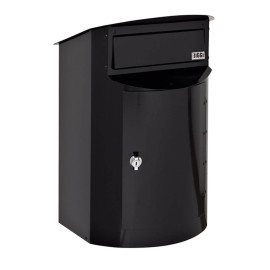 Svart brevlåda Biggi Rondo mini