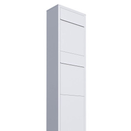 Vit markbrevlåda Bravios Big Box 2 - RAL9016