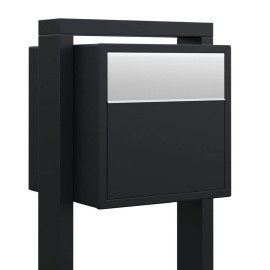 Bravios Soprano med stativ - Svart RAL9005 med rostfri lucka