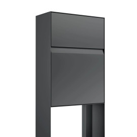 Postlåda med stolpe Bravios Leon - Antracit M40-7016-AS