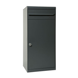 Paketbrevlåda MEFA Cedar 882 med tömning bak- Basaltgrå RAL 7012 882020M