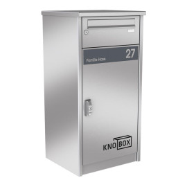 paketbrevlada CLEVERLOCK RAL 9007 graluminium