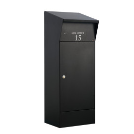 Paketbrevlåda Allux Björn Parcel med LED belysning - Svart F47374