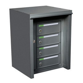 Fastighetsbox Utomhus RENZ Classic 1x4 – 4 fack