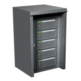 Fastighetsbox utomhus RENZ Classic 1x5 