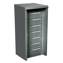 Väderskyddad Fastighetsbox Utomhus RENZ Classic 1x7