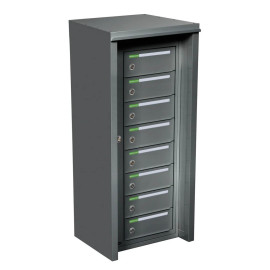 Fastighetsbox utomhus RENZ Classic 1x8