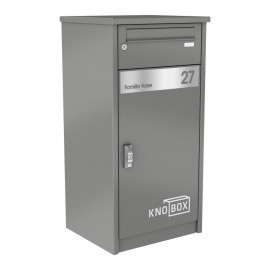 paketbrevlada CLEVERLOCK RAL 9007 graluminium