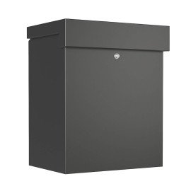 Bravios Marsi paketbox grafitgrå RAL9007 – väggmonterad låsbar paketlåda