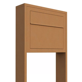 Brevlåda Bravios Elegance med stativ - Rostbrun RAL8001