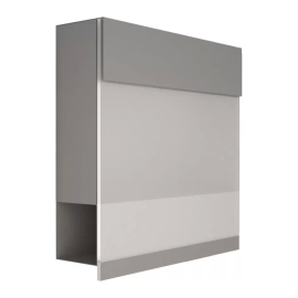 Brevlåda Bravios Manhattan Transparency - Grå metallic RAL9007