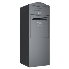 Paketpostlåda Montara – stor, modern, två fack och baklucka