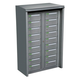 Postbox utomhus RENZ Classic 2x9 18 fack BRF