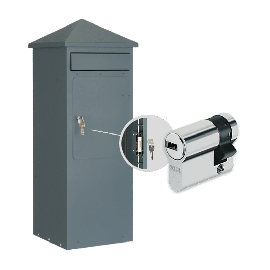 Fristående paketpostlåda Safepost 110PZ antracitgrå RAL7016