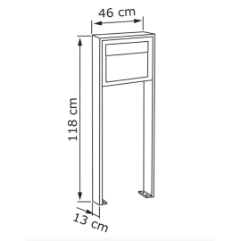 Bravios Elegance stativ - Svart RAL 9005