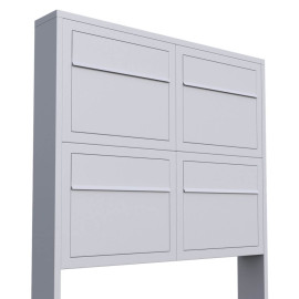 Lådsamling med 4 brevlådor Elegance vit - M06.4-9016-AS