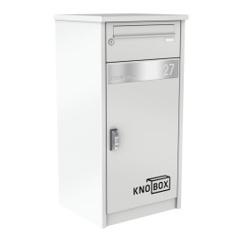 paketbrevlada CLEVERLOCK RAL 9007 graluminium