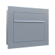 Inbyggd brevlåda Bravios Sora Grå Metallic - M34-9007-AW