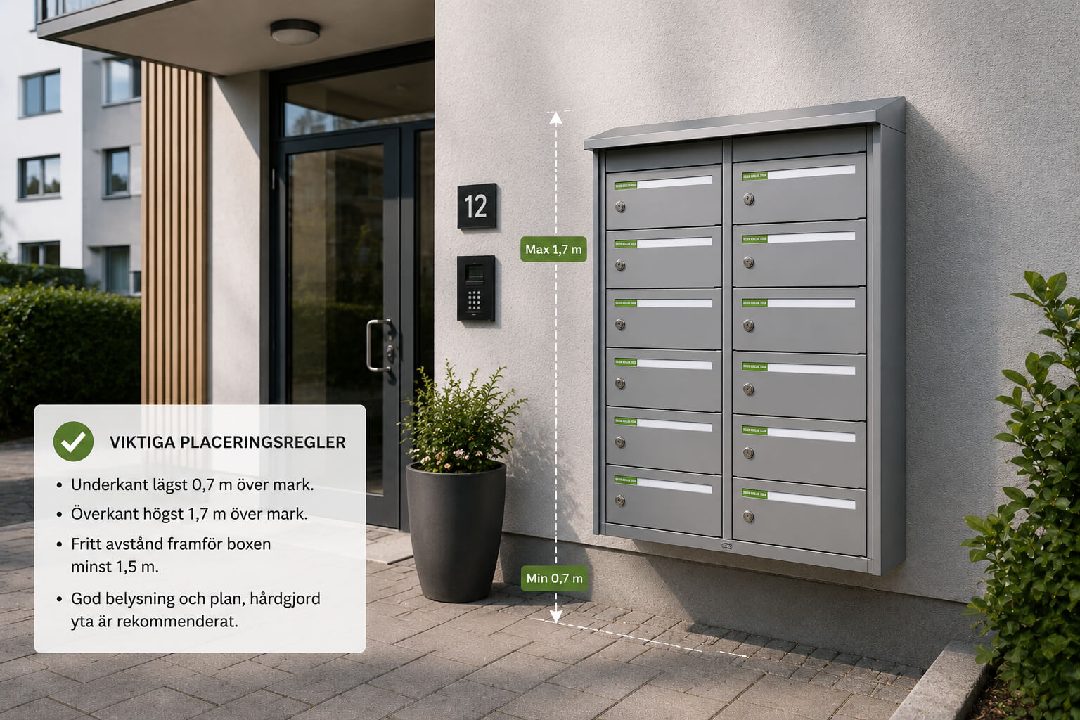 Placering av fastighetsbox utomhus, det här bör du tänka på