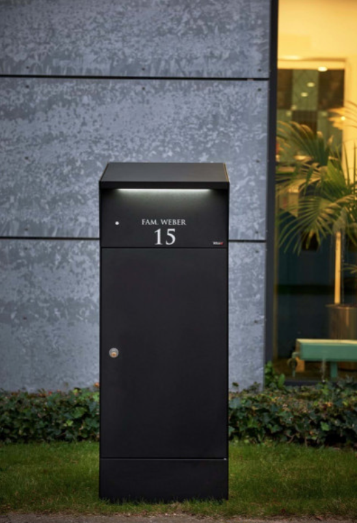 Paketpostlåda med LED belysning