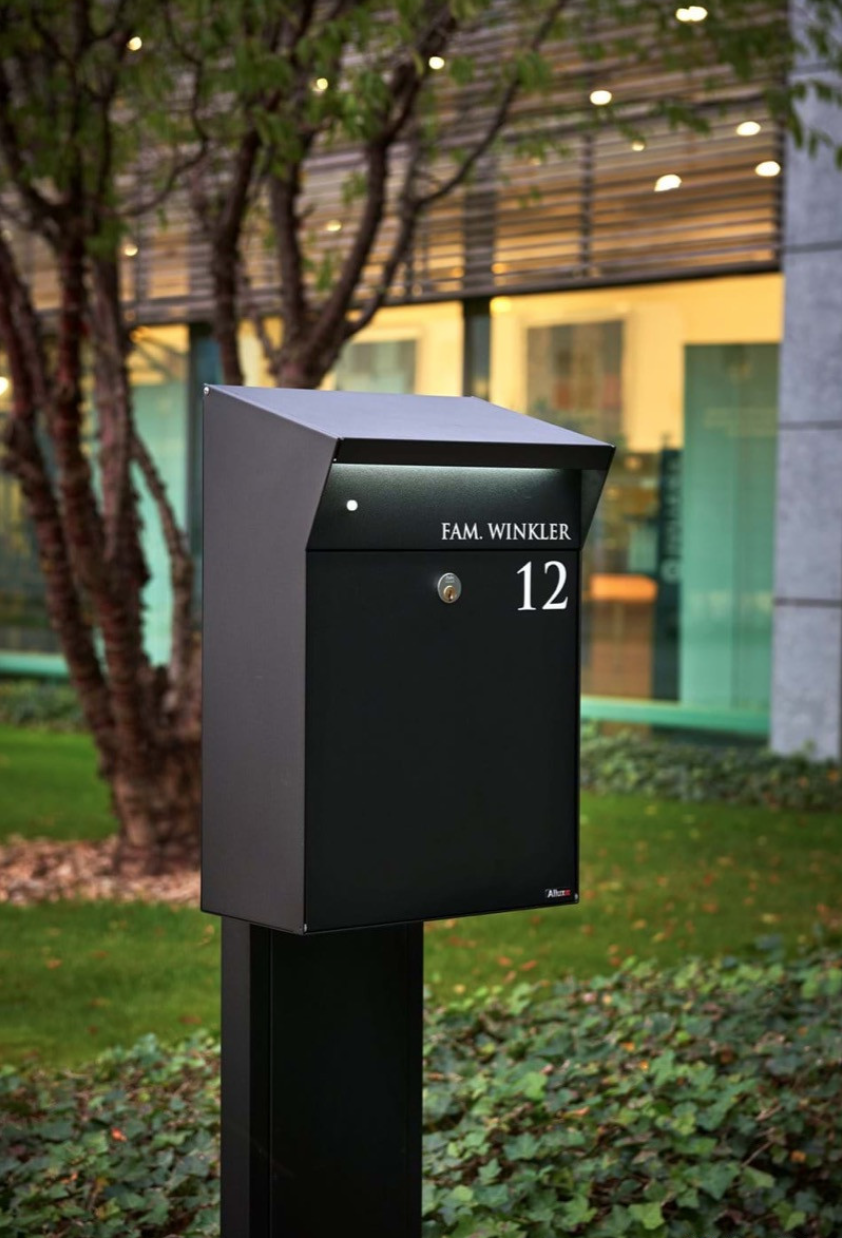 postlåda med LED belysning