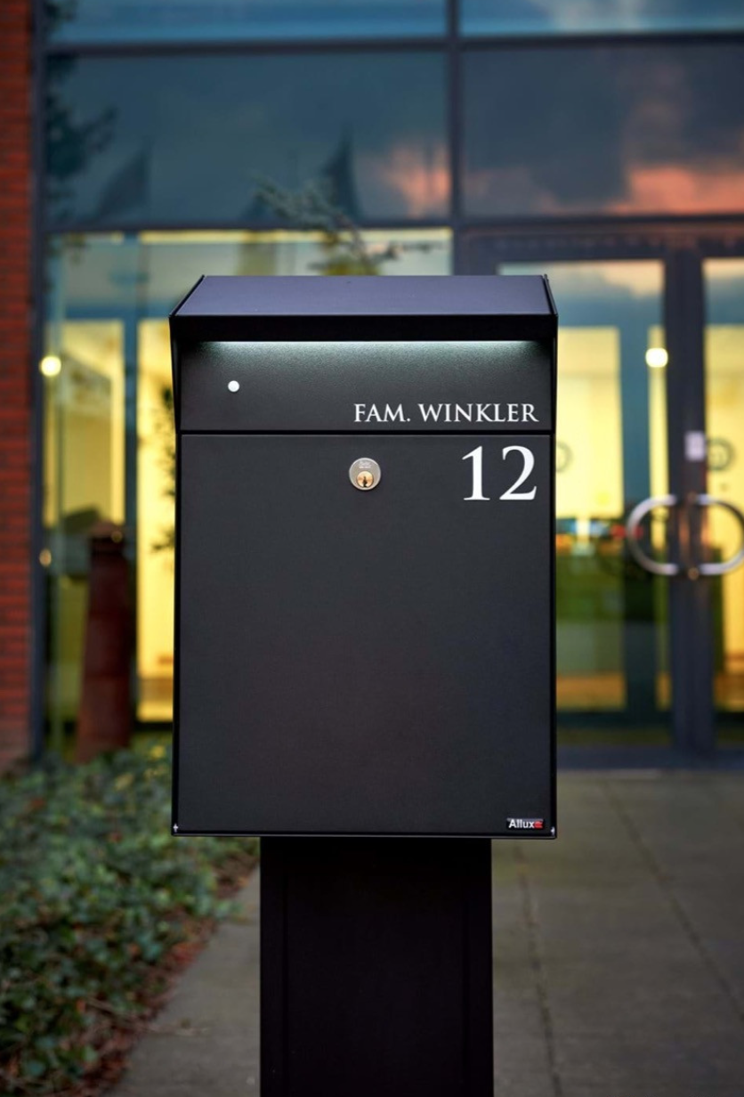 Postlåda med LED belysning