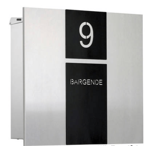 Postlåda inklusive skylt