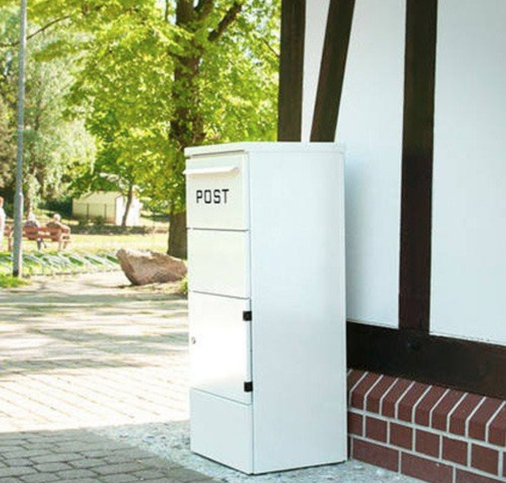 Paketpostlåda vit