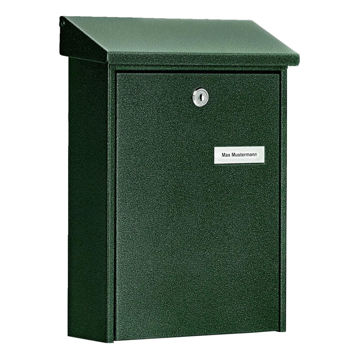 Smal grön brevlåda Burg-Wächter Daily 5861 GR RAL 6009