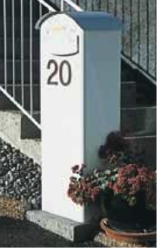 Gjuta en betongplatta för veckopostlåda