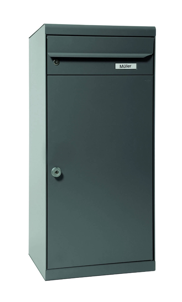 Paketpostlåda MEFA Cedar 881 basaltgrå med stor paketdörr
